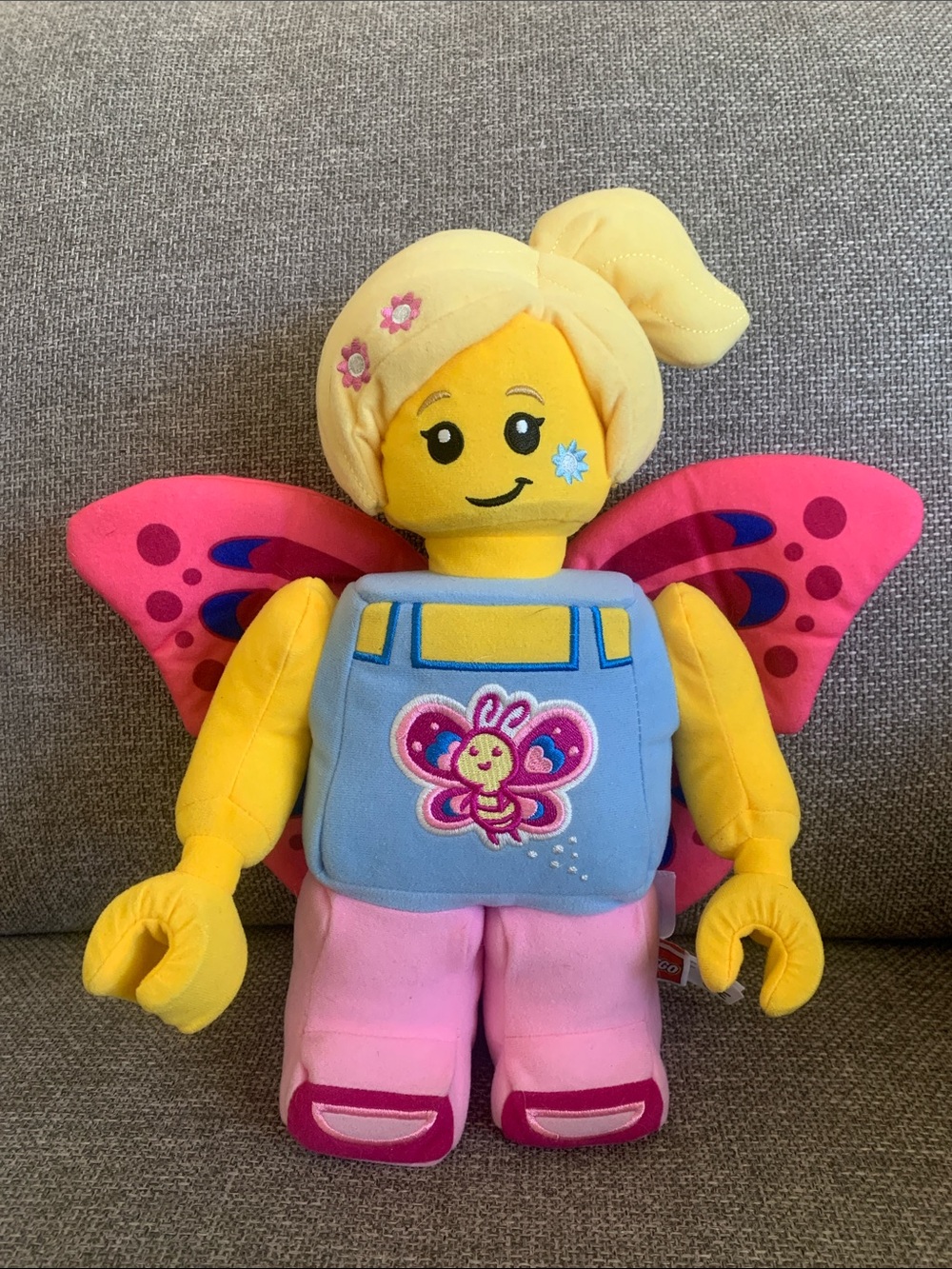 Lego Plush Butterfly Doll with Wings 13” Stuffed Toy